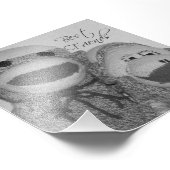 Sock Monkey "Best Friends" Square Photo Print Foto Afdruk (Hoek)