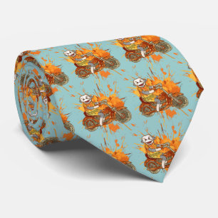 Sock Monkey Biker mannen stropdas