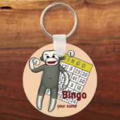 Sock Monkey Bingo Sleutelhanger (Voorkant)