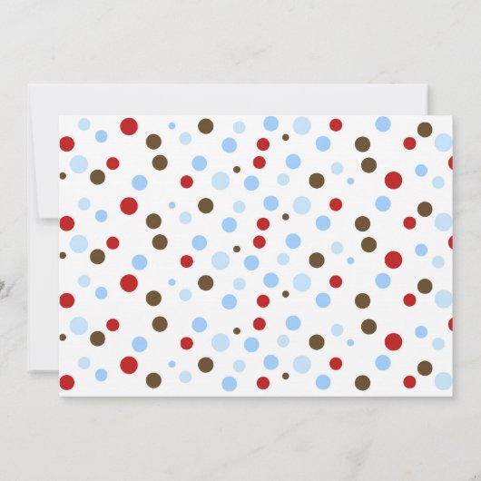 Sock Monkey Birthday Party Invitations Boy Kinder Kaart (Achterkant)