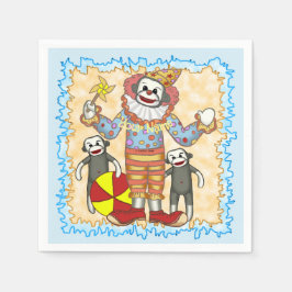 Sock Monkey Birthday Servet