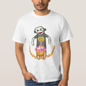 Sock Monkey Birthday t shirt (Voorkant)