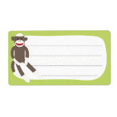 Sock Monkey blanco label (Voorkant)