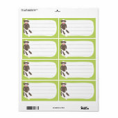 Sock Monkey blanco label (Full Sheet)