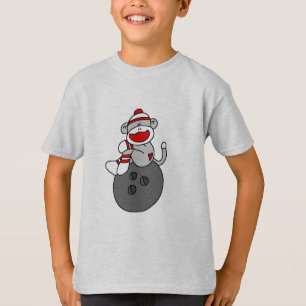 Sock Monkey Bowling T-shirt