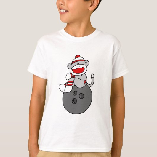 Sock Monkey Bowling T-shirts en cadeautjes (Voorkant)