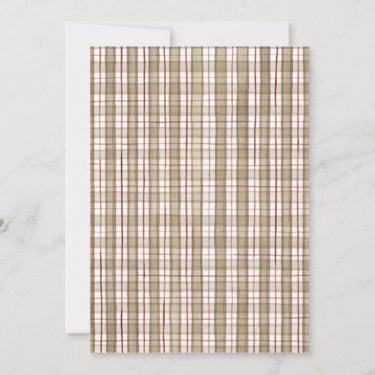 Sock Monkey, Boy Baby shower Invitation Kaart (Achterkant)