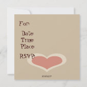 Sock Monkey Boy Uitnodiging (Achterkant)