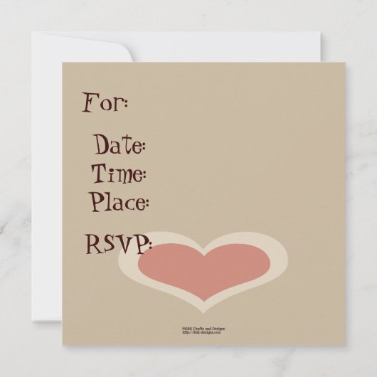 Sock Monkey Boy Uitnodiging (Achterkant)