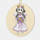 Sock Monkey Bride bruiloft ornament (Links)