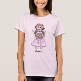Sock Monkey Bride bruiloft T-Shirt