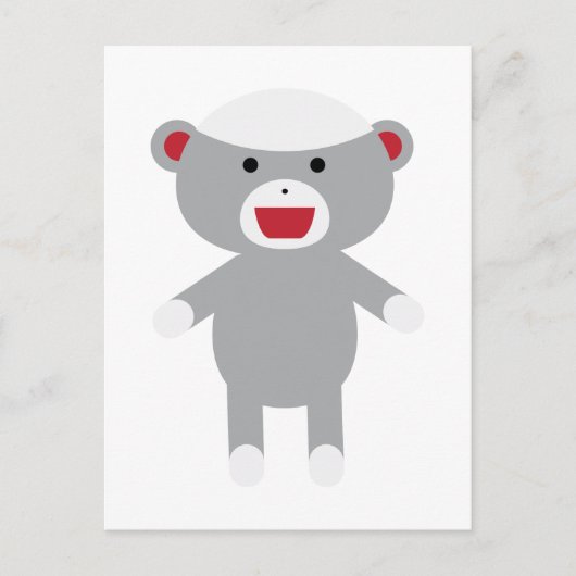 Sock Monkey Briefkaart (Voorkant)