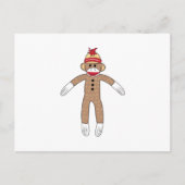 Sock Monkey Briefkaart (Voorkant)