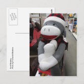 Sock Monkey Briefkaart (Voorkant / Achterkant)