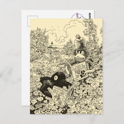 Sock Monkey-Briefkaart Briefkaart (Voorkant / Achterkant)