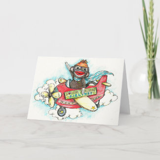 Sock Monkey Business Airlines Kaart