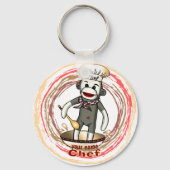 Sock Monkey Chef sleutelhanger (Voorkant)