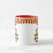 Sock Monkey Circus 2 Kinder namen Oudergeschenk Mok (Midden)