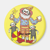 Sock Monkey Clown Magneet (Voorkant)