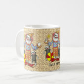 Sock Monkey Clown mok (Voorkant links)