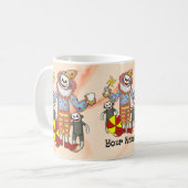 Sock Monkey Clown mokken (Voorkant links)
