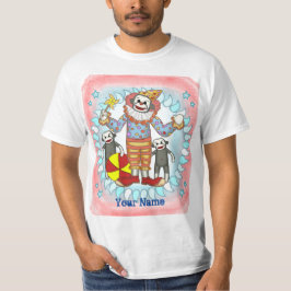 Sock Monkey Clown T-shirt