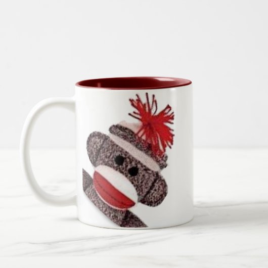 SOCK MONKEY Coffee Mok Cup (Links)