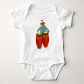 Sock Monkey Conga Drums Romper (Voorkant)