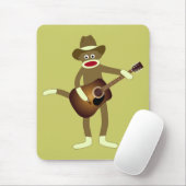 Sock Monkey Country Music Muismat (Met muis)