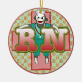 Sock Monkey custom RN Nurse ornament (Voorkant)