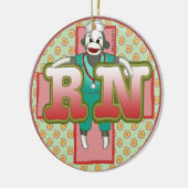 Sock Monkey custom RN Nurse ornament (Links)