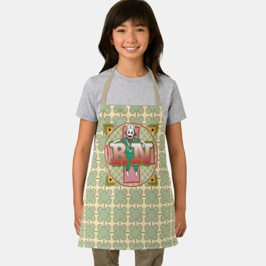 Sock Monkey custom RN Nurse schort (Insitu)