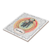 Sock Monkey Dad tegel Tegeltje (Zijkant)