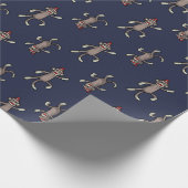 Sock Monkey | Dansende apen Cadeaupapier (Hoek)
