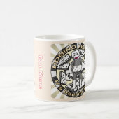 Sock Monkey Domino Legend  Koffiemok (Voorkant rechts)