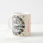 Sock Monkey Domino Legend  Koffiemok (Voorkant links)