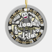 Sock Monkey Domino Legend ornament (Voorkant)