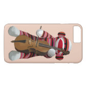 Sock Monkey en Cello 2 Case-Mate iPhone Case (Achterkant (Horizontaal))