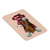 Sock Monkey en Cello 2 Magneet (Rechterzijde)