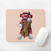 Sock Monkey en Cello 2 Muismat (Met muis)
