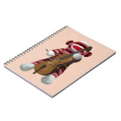 Sock Monkey en Cello 2 Notitieboek (Linkerzijde)