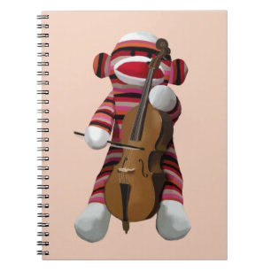 Sock Monkey en Cello 2 Notitieboek