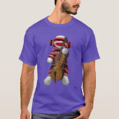 Sock Monkey en Cello 2 T-shirt (Voorkant)