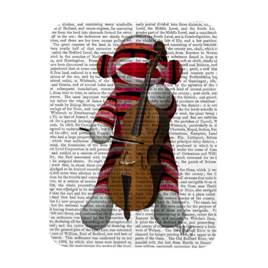 Sock Monkey en Cello Magneet (Verticaal)