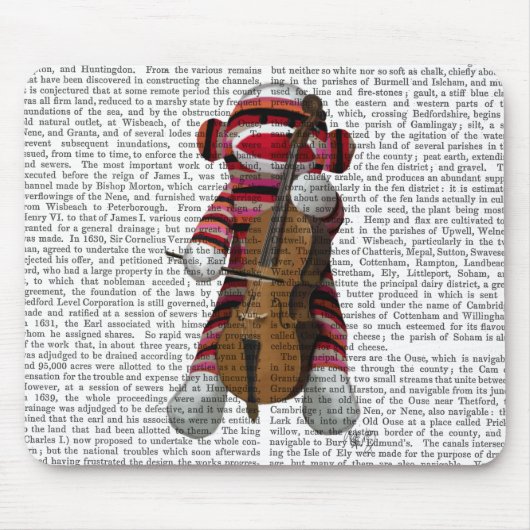 Sock Monkey en Cello Muismat (Voorkant)