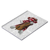 Sock Monkey en Cello Notitieboek (Linkerzijde)