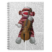 Sock Monkey en Cello Notitieboek (Voorkant)