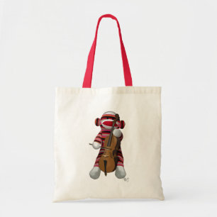 Sock Monkey en Cello Tote Bag