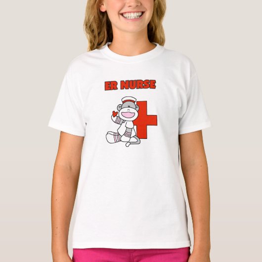 Sock Monkey ER Nurse T-shirts en cadeautjes (Voorkant)