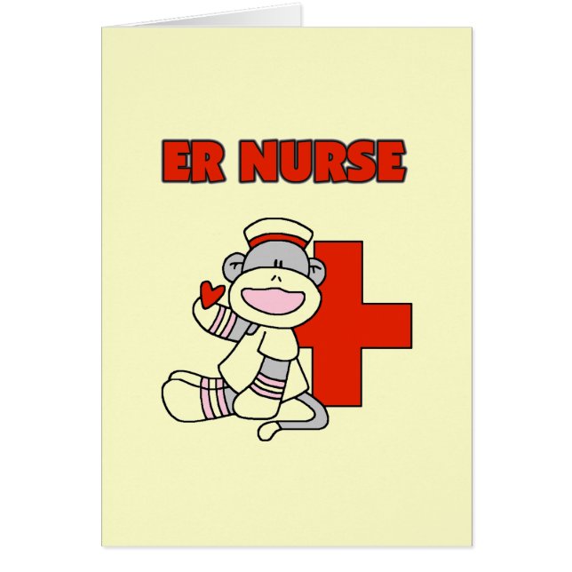 Sock Monkey ER Nurse T-shirts en cadeautjes (Voorkant)